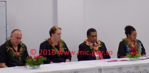 GCF Regional Representatives Dr. Mr. Willy Morrell – Development Manager for Climate Change, Sustainable Economic Development Division, NZ, Ms Coral Pasisi, Ms. Adele Plummer NZ Acting High Commissioner and Mr. Paula Ma’u CEO for MEIDECC