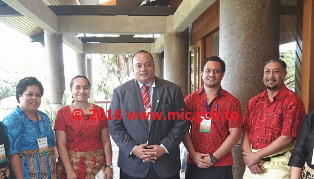 Deputy Prime Minister Hon Siaosi Sovaleni and the Tongan delegates to the Green Climate Fund Pacific Regional Workshop in Suva, Fiji.