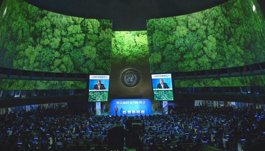 Opening of UN Climate Action Summit 2019. Photo Credit: UN